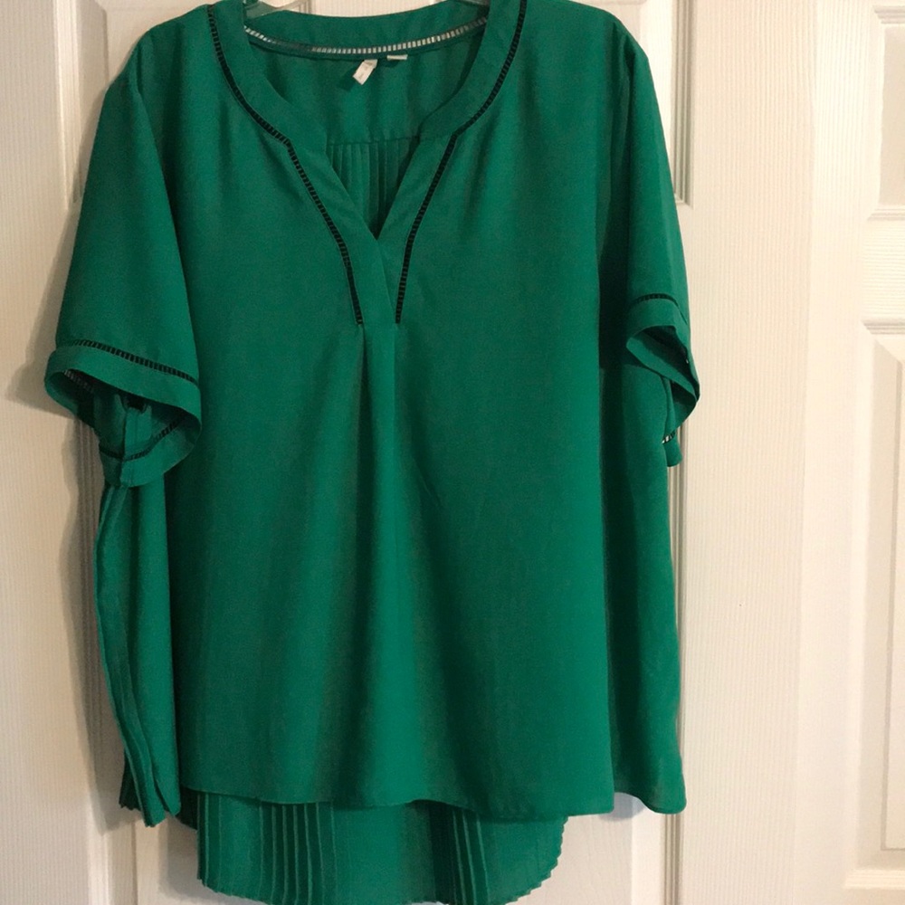 Green blouse